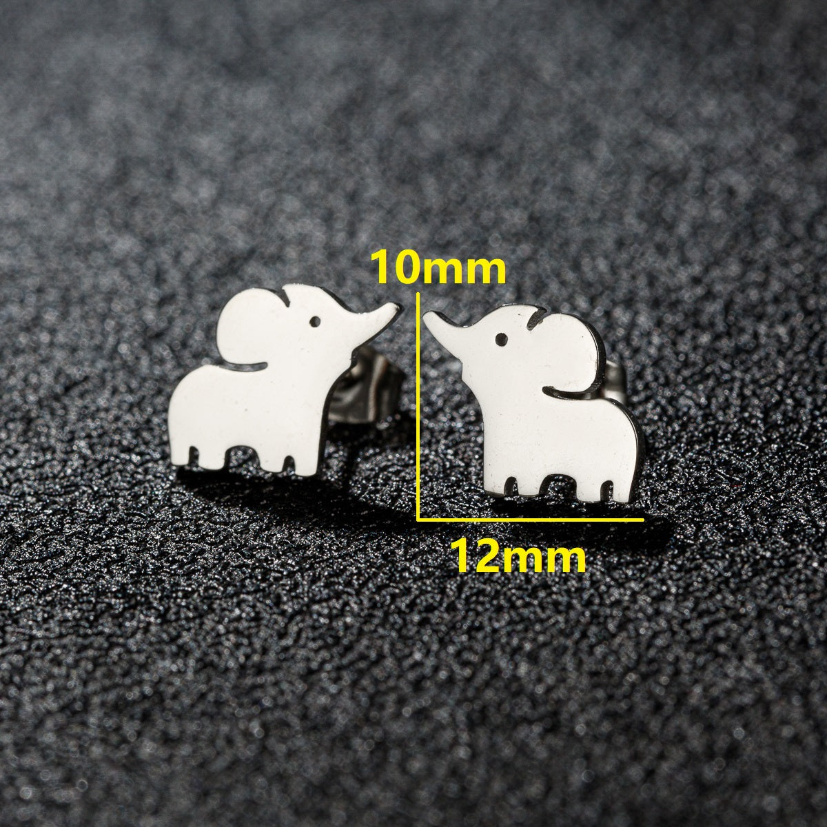 1 Pair Sweet Artistic Animal Irregular Polishing Plating 304 Stainless Steel 18K Gold Plated Ear Studs