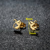 1 Pair Sweet Artistic Animal Irregular Polishing Plating 304 Stainless Steel 18K Gold Plated Ear Studs