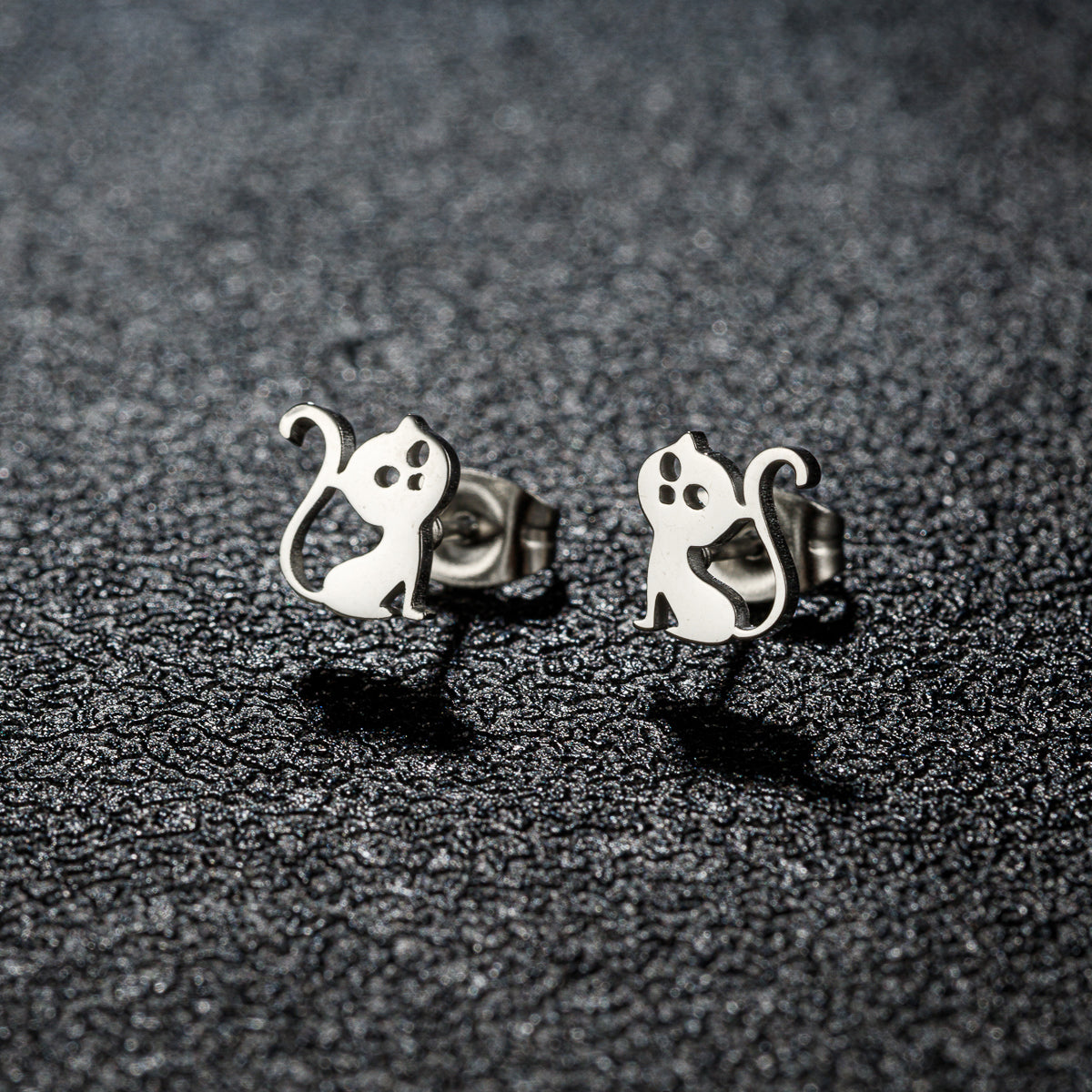 1 Pair Sweet Artistic Animal Irregular Polishing Plating 304 Stainless Steel 18K Gold Plated Ear Studs