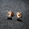 1 Pair Sweet Artistic Animal Irregular Polishing Plating 304 Stainless Steel 18K Gold Plated Ear Studs