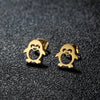 1 Pair Sweet Artistic Animal Irregular Polishing Plating 304 Stainless Steel 18K Gold Plated Ear Studs