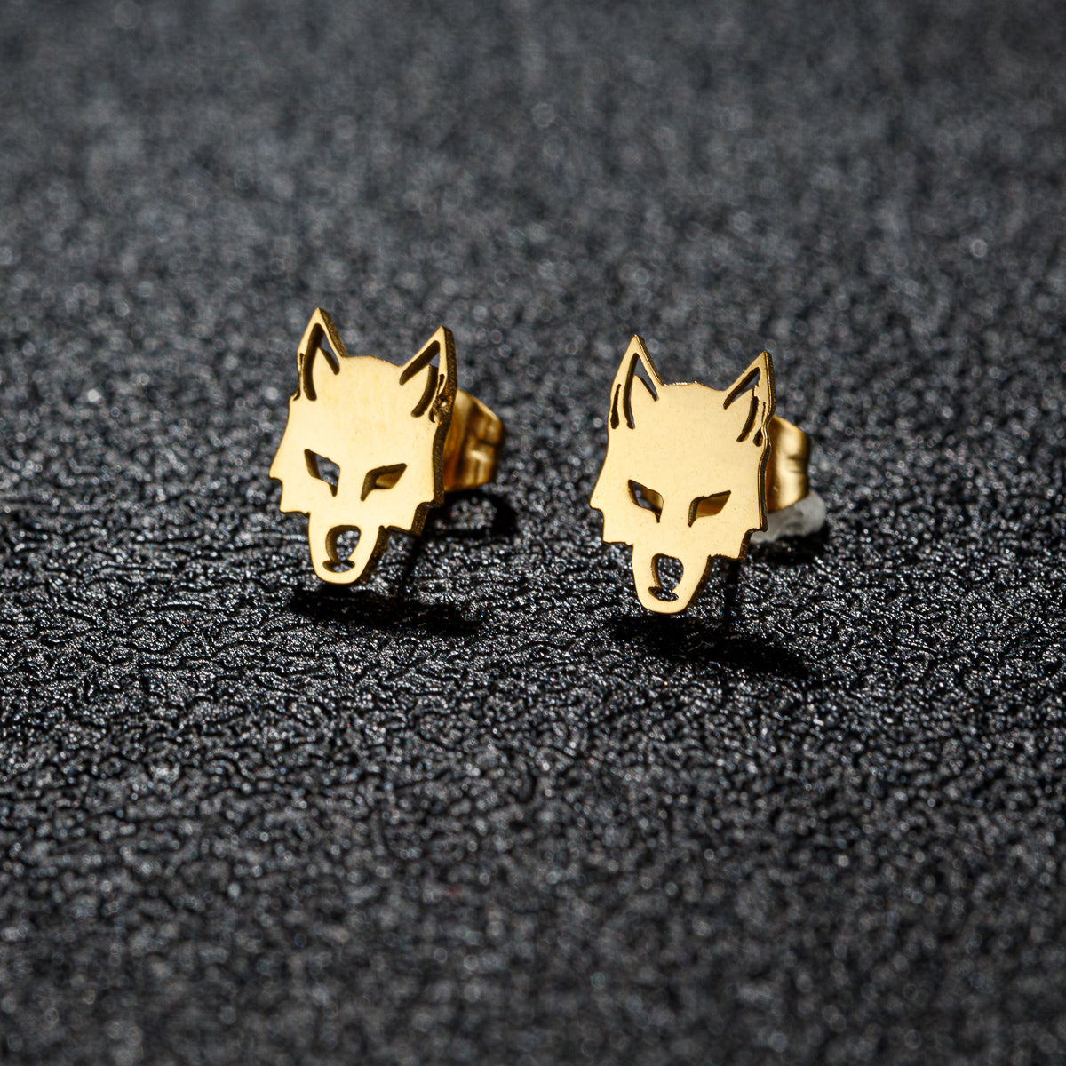 1 Pair Sweet Artistic Animal Irregular Polishing Plating 304 Stainless Steel 18K Gold Plated Ear Studs