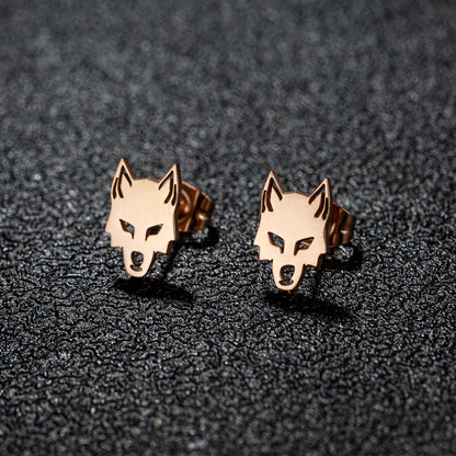 1 Pair Sweet Artistic Animal Irregular Polishing Plating 304 Stainless Steel 18K Gold Plated Ear Studs