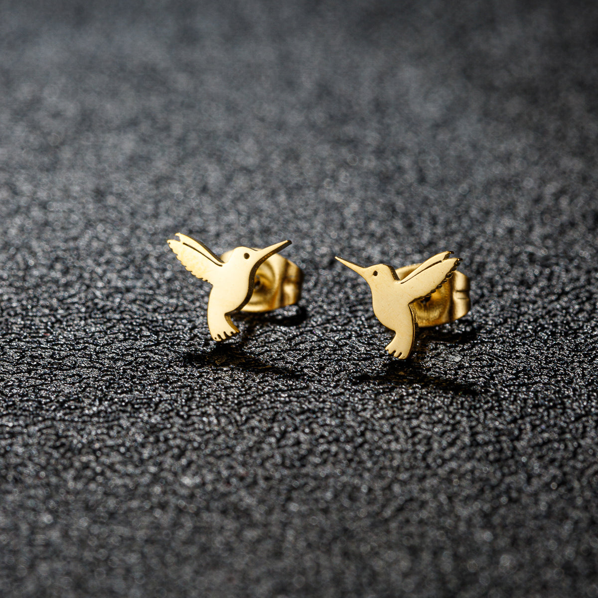 1 Pair Sweet Artistic Animal Irregular Polishing Plating 304 Stainless Steel 18K Gold Plated Ear Studs