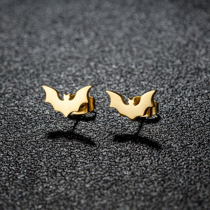 1 Pair Sweet Artistic Animal Irregular Polishing Plating 304 Stainless Steel 18K Gold Plated Ear Studs