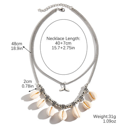 Marine Style Shell Zinc Alloy Wholesale Bracelets Necklace