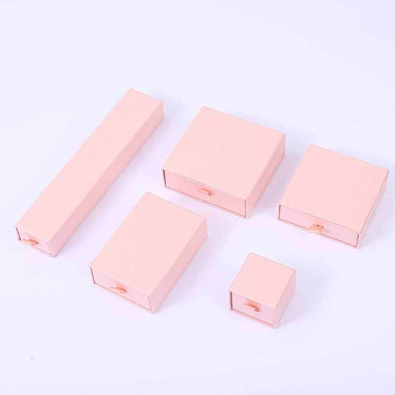 Elegant Solid Color Paper Jewelry Boxes