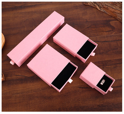 Elegant Solid Color Paper Jewelry Boxes