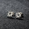 1 Pair Cute Sweet Flower Apple Polishing Plating 304 Stainless Steel 18K Gold Plated Ear Studs