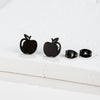 1 Pair Cute Sweet Flower Apple Polishing Plating 304 Stainless Steel 18K Gold Plated Ear Studs