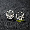 1 Pair Cute Sweet Flower Apple Polishing Plating 304 Stainless Steel 18K Gold Plated Ear Studs