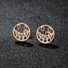 1 Pair Cute Sweet Flower Apple Polishing Plating 304 Stainless Steel 18K Gold Plated Ear Studs