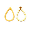 1 Pair Lady Modern Style Classic Style Water Droplets Solid Color 304 Stainless Steel No Inlay 18K Gold Plated Drop Earrings