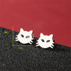 1 Pair Cute Basic Sweet Animal Cat Polishing Plating 304 Stainless Steel 18K Gold Plated Ear Studs