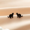 1 Pair Cute Basic Sweet Animal Cat Polishing Plating 304 Stainless Steel 18K Gold Plated Ear Studs