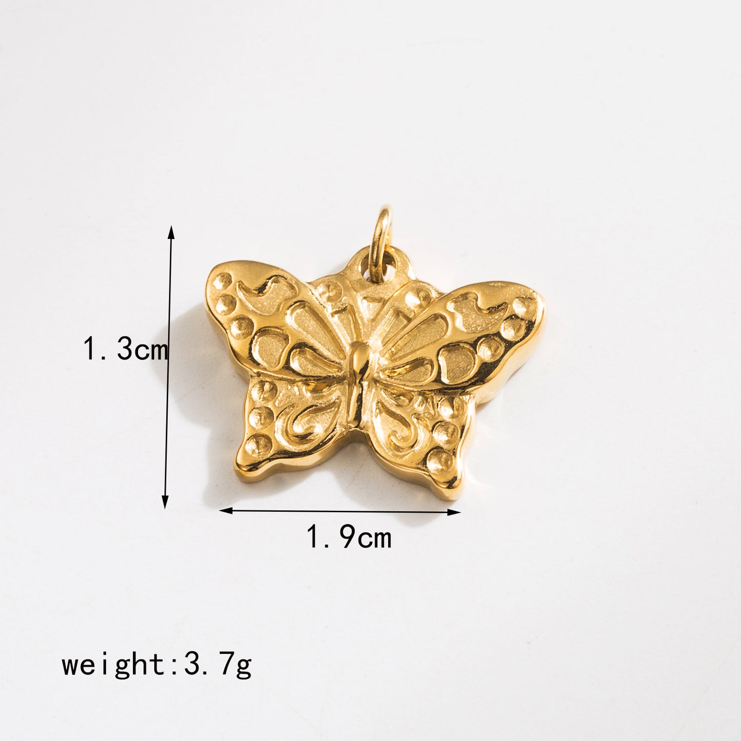 304 Stainless Steel 18K Gold Plated IG Style Sweet Artistic Polishing Butterfly Bow Knot Rings Earrings Necklace