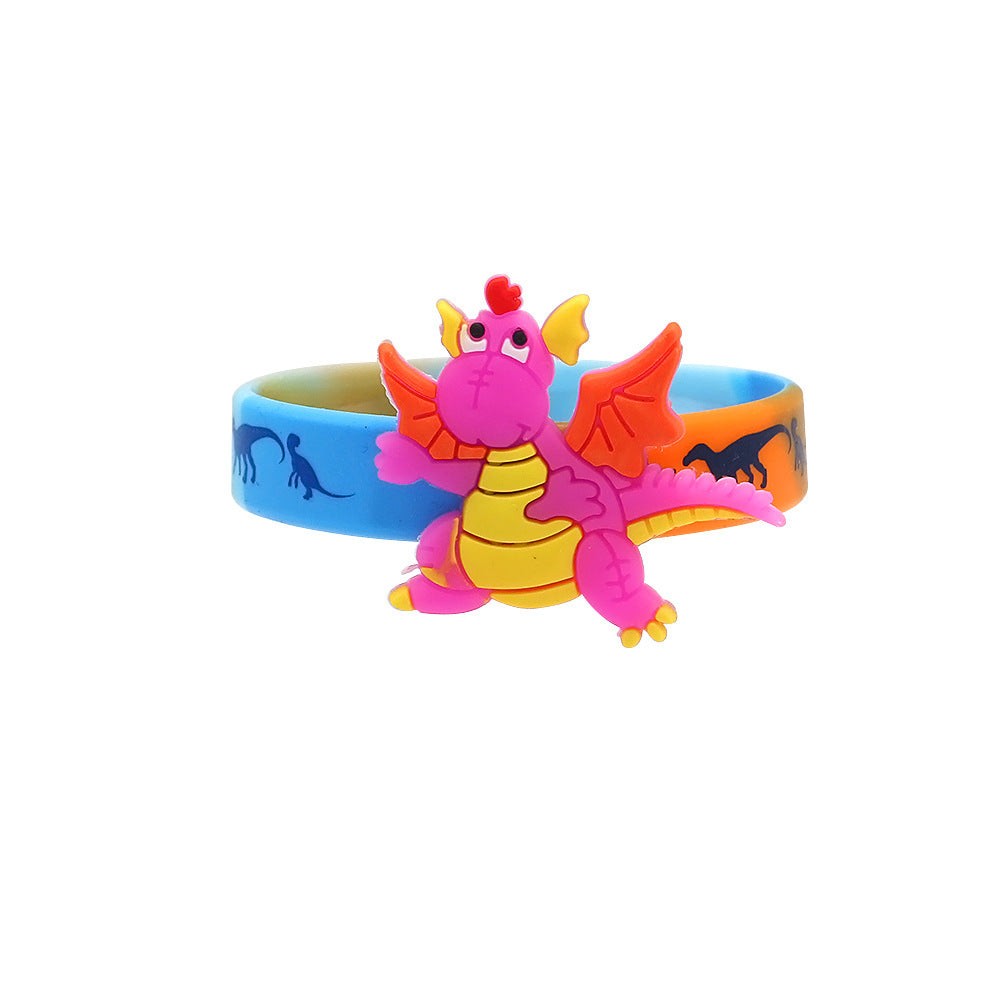 Cute Sweet Color Block Silica Gel Wholesale Wristband