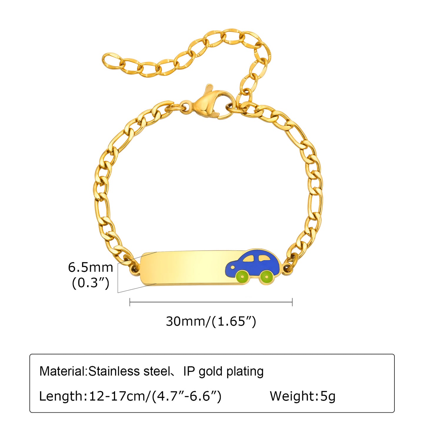 Cartoon Style Cute Animal Flower Football 304 Stainless Steel Epoxy Girl'S Bracelets