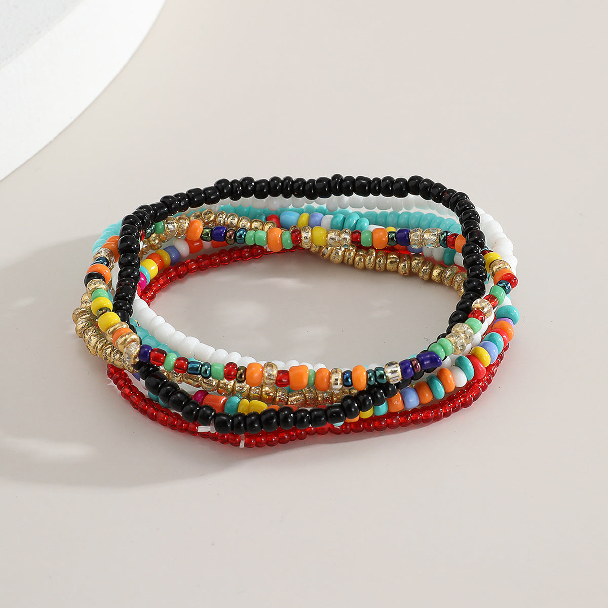Creative And Fashionable Jewelry Bohemian Style Rice Bead Set Bracelet Color Jewelry Wholesale Gooddiy