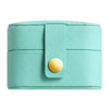 Cute Pastoral Solid Color Pu Leather Jewelry Boxes