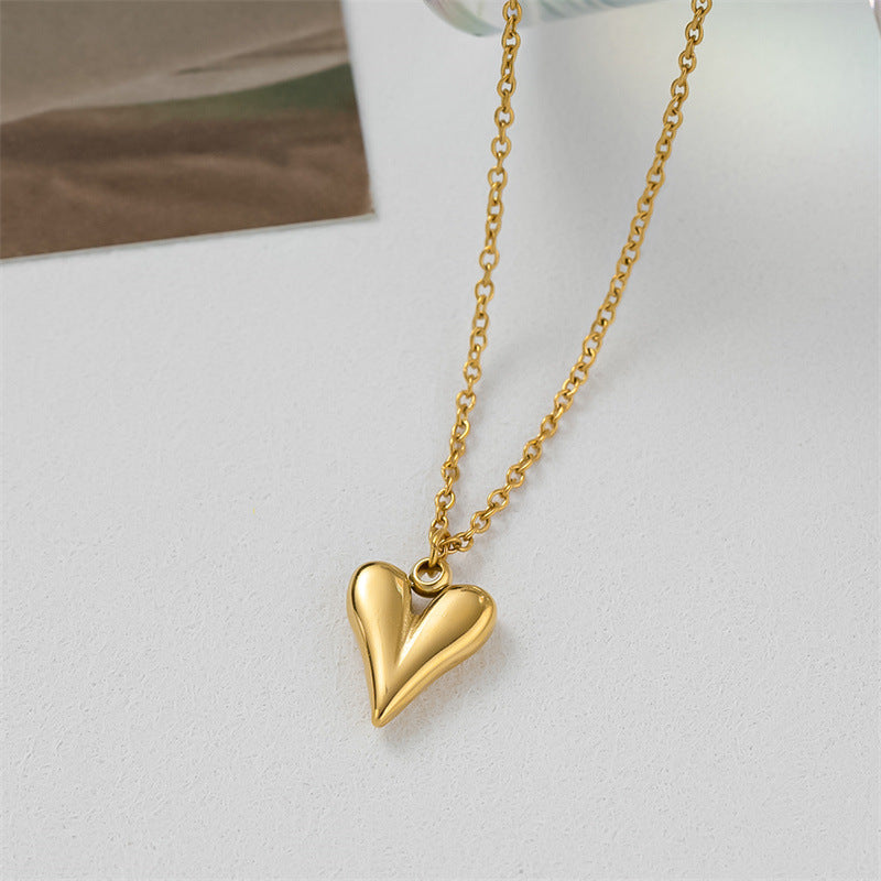 1 Pair Casual Cute Classic Style Pentagram Heart Shape Plating Hollow Out 304 Stainless Steel Titanium Steel 18K Gold Plated Hoop Earrings