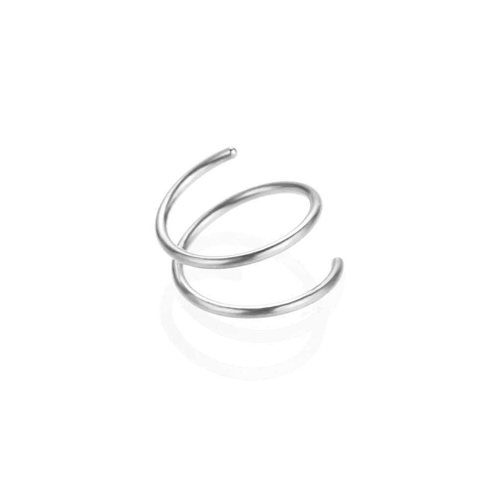 Simple Style Solid Color Stainless Steel Plating Nose Ring