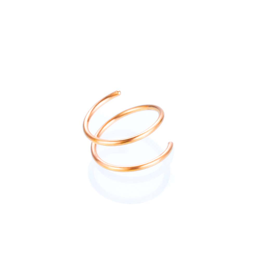 Simple Style Solid Color Stainless Steel Plating Nose Ring