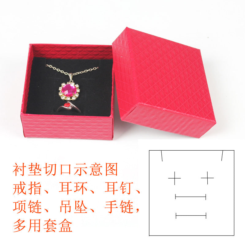 Simple Style Solid Color Paper Jewelry Boxes