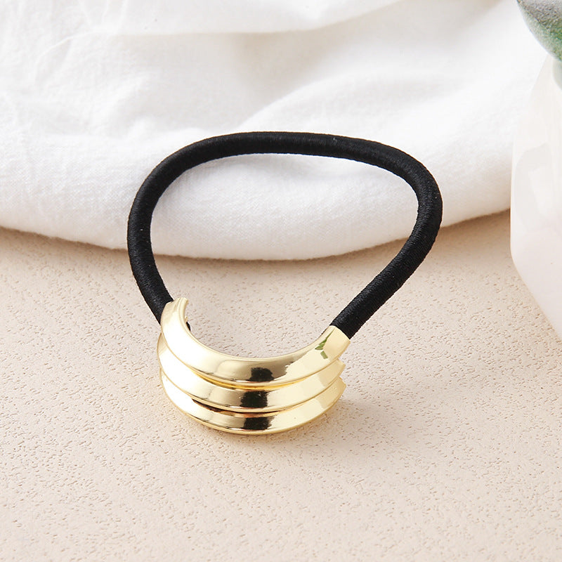 Lady Geometric Metal Handmade Hair Tie 1 Piece