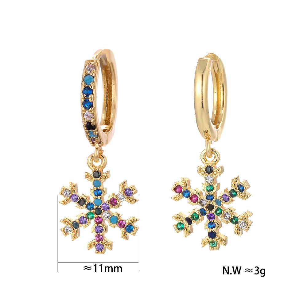 European And American Fashion Colorful Zircon Earrings A Variety Of Creative Personality Pineapple Cactus Earrings Diy Ear Studs Earrings For Women