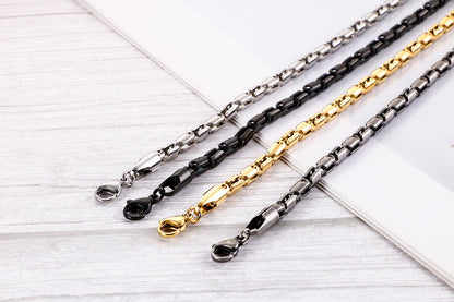 Fashion Solid Color Titanium Steel Plating Necklace 1 Piece