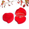 Wholesale Geometric Heart Shaped Flower Jewelry Packaging Velvet Box