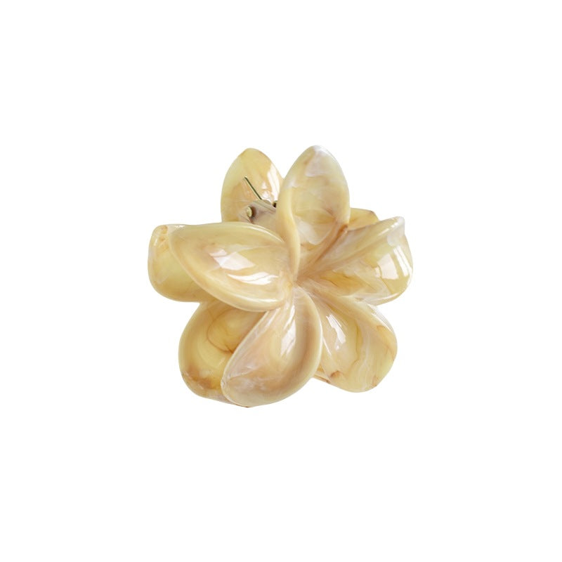 Women'S Simple Style Flower Plastic Resin Hair Claws