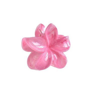 Women'S Simple Style Flower Plastic Resin Hair Claws