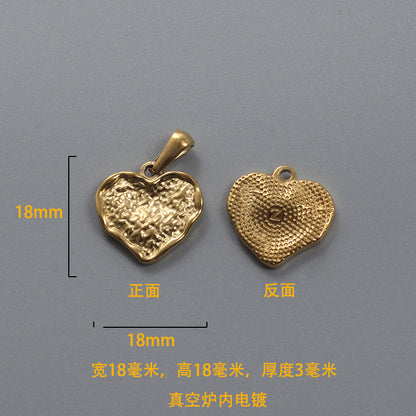 1 Piece Stainless Steel Heart Shape