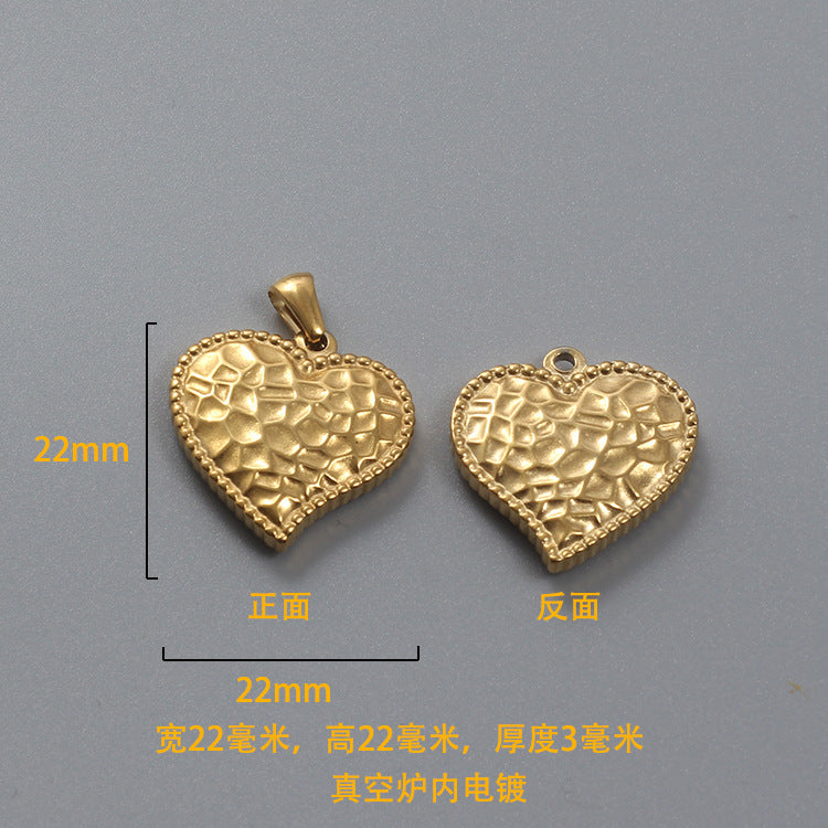 1 Piece Stainless Steel Heart Shape