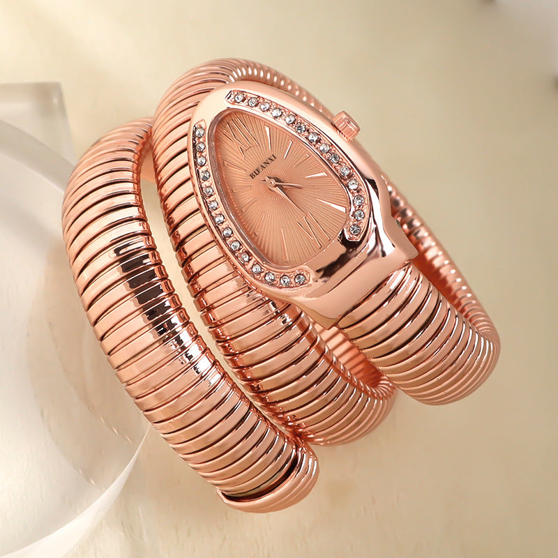 Vintage Style Snake Quartz Women'S Watches