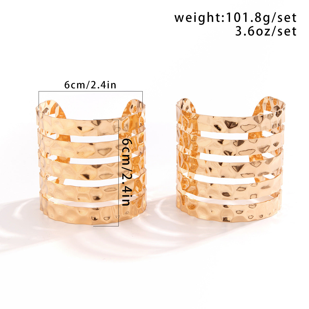 Wholesale Jewelry IG Style Geometric Iron White Gold Plated Gold Plated Bangle