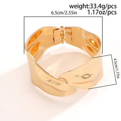 Wholesale Jewelry IG Style Geometric Iron White Gold Plated Gold Plated Bangle