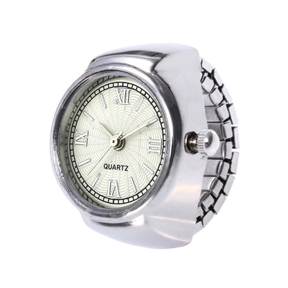 Casual Novelty Round Single Folding Buckle Ring Table Quartz Women'S Watches