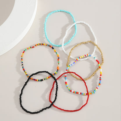 Creative And Fashionable Jewelry Bohemian Style Rice Bead Set Bracelet Color Jewelry Wholesale Gooddiy