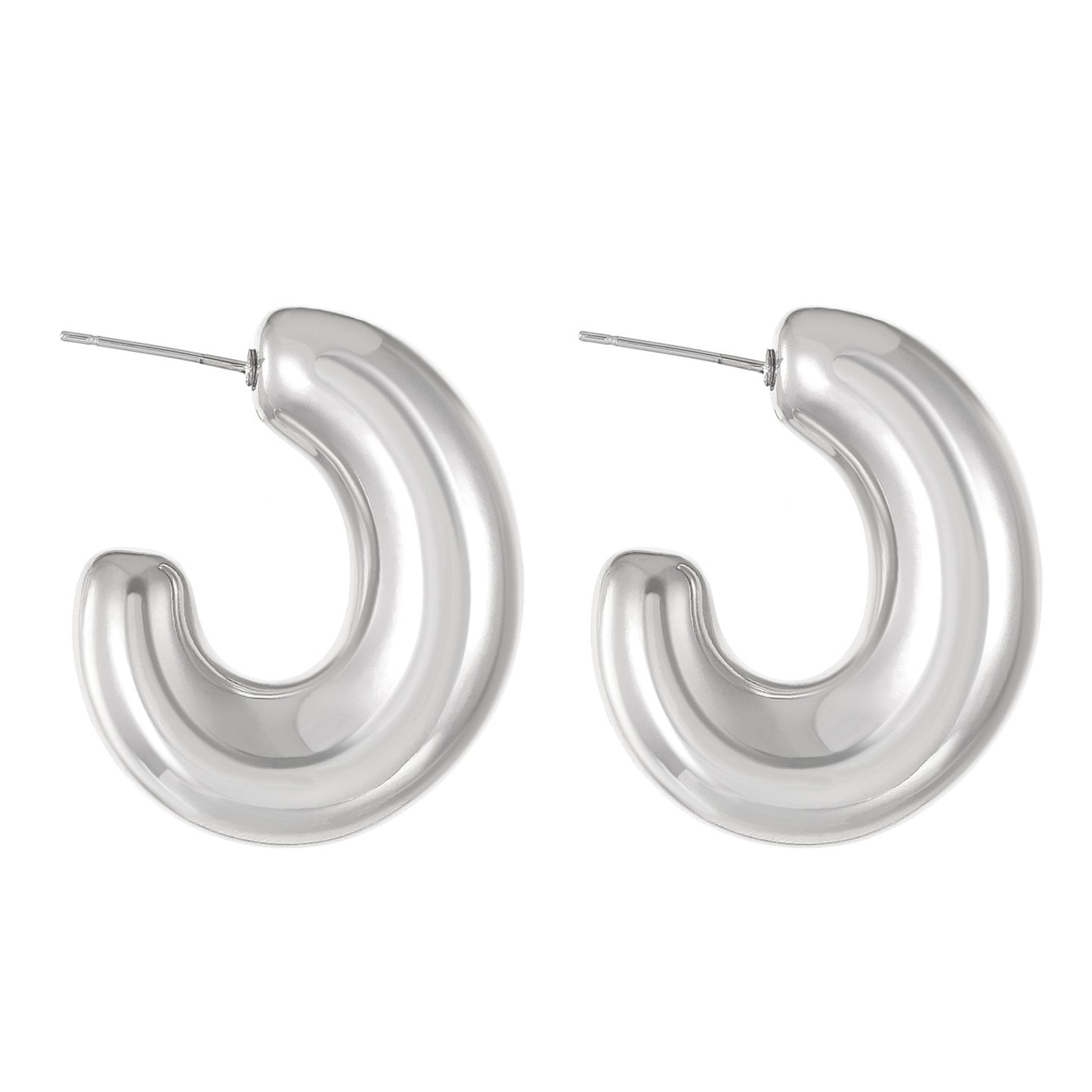 1 Piece 1 Pair IG Style Basic Modern Style C Shape Geometric Plating CCB Alloy Ear Cuffs