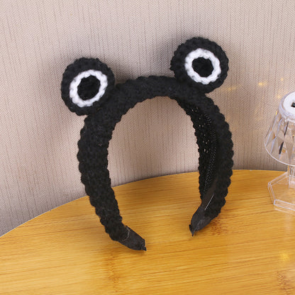 Unisex Cartoon Style Frog Yarn Braid Hair Band