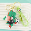 Fashion Letter Football Pvc Unisex Bag Pendant Keychain 1 Piece