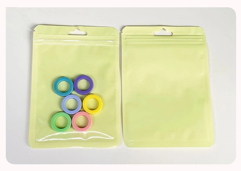 Simple Style Classic Style Solid Color Plastic Jewelry Packaging Bags