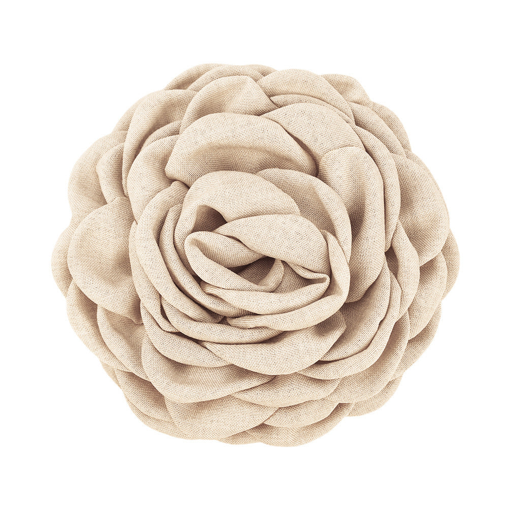 Women'S Sweet Korean Style Rose Flower Cloth Hair Claws