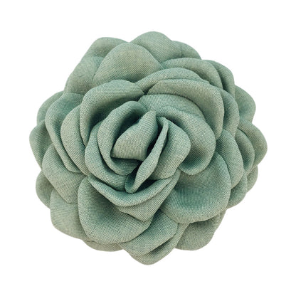 Women'S Sweet Korean Style Rose Flower Cloth Hair Claws