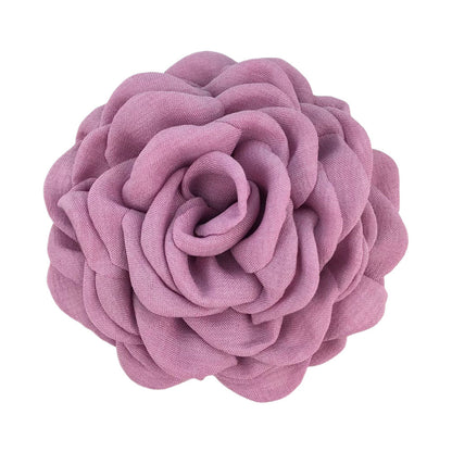 Women'S Sweet Korean Style Rose Flower Cloth Hair Claws