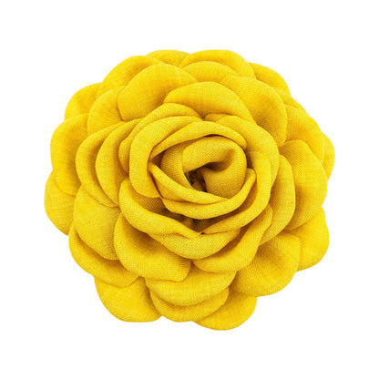 Women'S Sweet Korean Style Rose Flower Cloth Hair Claws