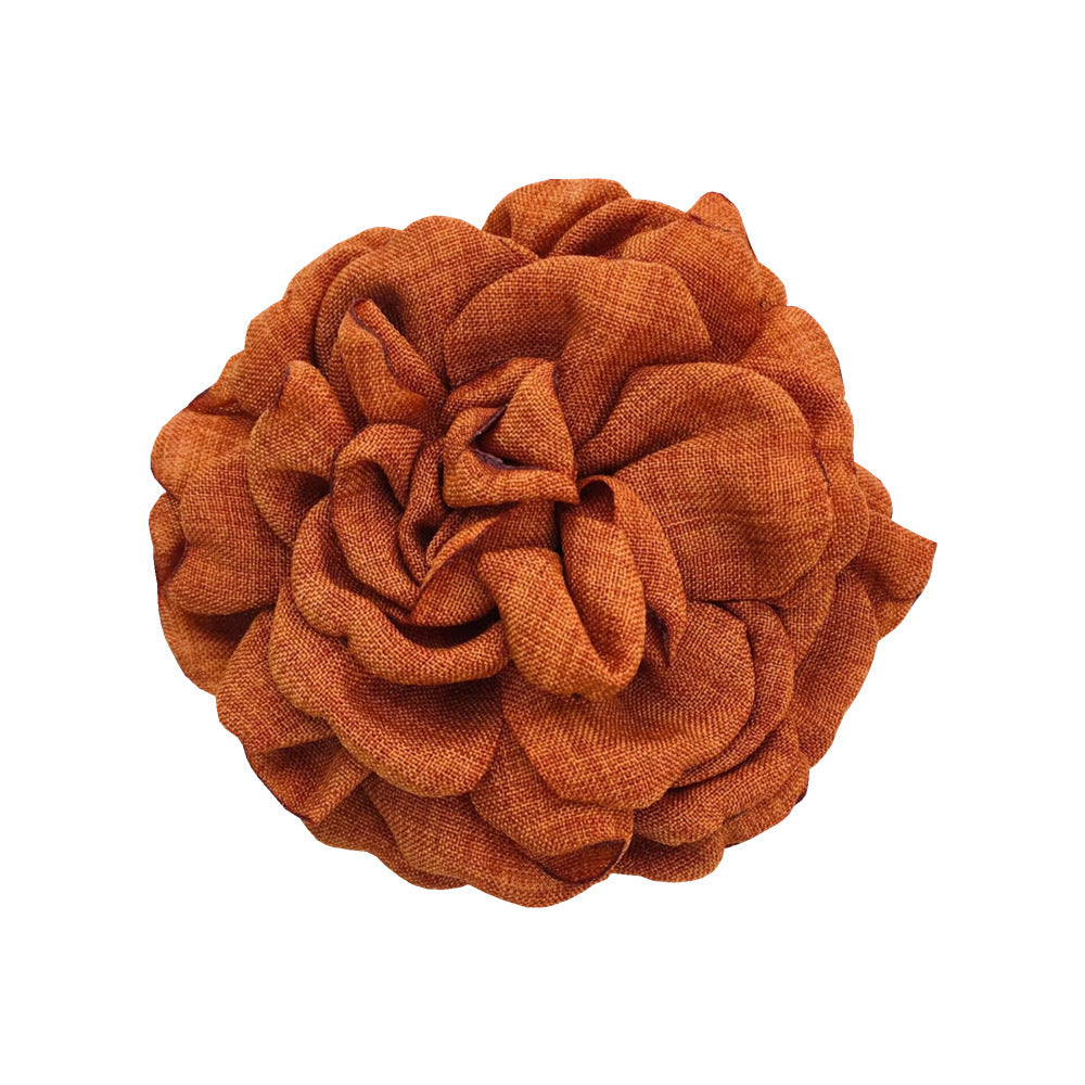 Women'S Sweet Korean Style Rose Flower Cloth Hair Claws